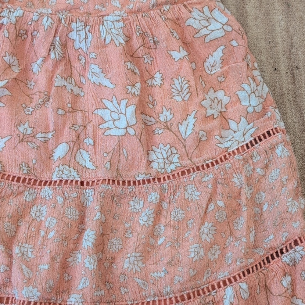 Cat & Jack 3T Peach Floral Dress - Picture 5 of 9